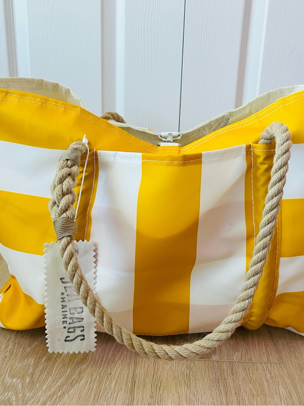Sea Bags Yellow Pier Tote - Picture 5 of 8